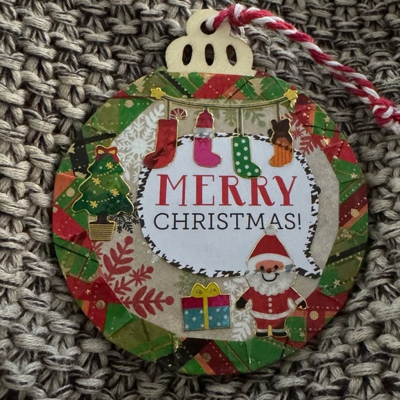New Handmade 3”x3” Wooden“Merry Christmas” hanging tree ornament $11 - Picture 5 of 7